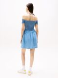 Denim Chambray Fit And Flare Mini Dress  Women