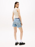Beige Ribbed Slim Racerback Tank Top  Women