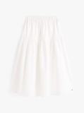 Beige Tiered Maxi Skirt  Women