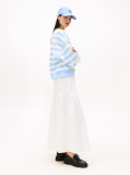 Beige Tiered Maxi Skirt  Women