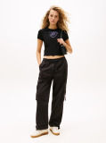 Black Loose Cargo Trousers  Women