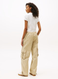 Khaki Loose Cargo Trousers  Women
