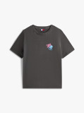 Black Relaxed Neon T-Shirt Extended  Women