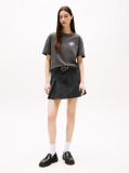 Black Relaxed Neon T-Shirt Extended  Women