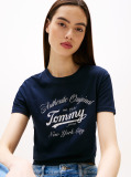 Blue Regular Essential Logo Tee Extended  Women