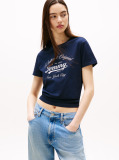 Blue Regular Essential Logo Tee Extended  Women