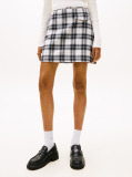 Beige High Rise A-Line Flannel Mini Skirt  Women