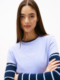 Blue Logo Jersey Slim T-Shirt  Women