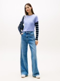 Blue Logo Jersey Slim T-Shirt  Women