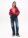 Pink Logo Jersey Slim T-Shirt  Women