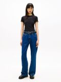 Black Slim Bling Linear Tee  Women