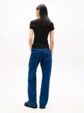 Black Slim Bling Linear Tee  Women