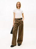 White Slim Bling Linear Tee  Women