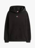 Black Diamanté Flag Relaxed Hoody  Women