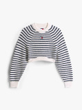Multi Tommy Badge Boxy Jumper With Wool  Women