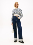 Multi Tommy Badge Boxy Jumper With Wool  Women