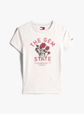 Grey Graphic Slim T-Shirt  Women