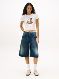 White Graphic Slim T-Shirt  Women