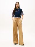 Blue Essential Slim Rib Logo T-Shirt  Women