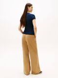 Blue Essential Slim Rib Logo T-Shirt  Women