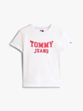 Beige Varsity Crew Neck T-Shirt  Women