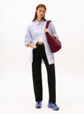 Denim Black Mid Rise Slim Straight Leg Jeans  Women