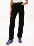 Denim Black Mid Rise Slim Straight Leg Jeans  Women