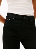 Denim Black Mid Rise Slim Straight Leg Jeans  Women