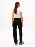 Denim Black Mid Rise Slim Straight Leg Jeans  Women