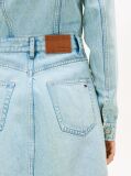 Denim Faded Denim Trucker Mini Dress  Women