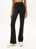 Black Logo Slim Kick Flare Leggings  Women