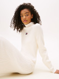 White Tommy Badge Maxi Jumper Dress  Women