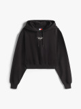 Black Essential Logo Hoodie  Women