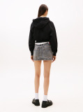 Black Essential Logo Hoodie  Women