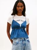 Denim Chambray Spaghetti Strap Slim V-Neck Top  Women