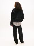 Denim Back Logo Oversized Denim Trucker Jacket  Women
