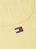 Yellow Tommy Badge Scoop Neck Slim T-Shirt  Women