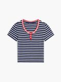 Multi Slim Henley T-Shirt  Women