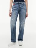 Denim Vintage Mid Rise Slim Straight Jeans  Women