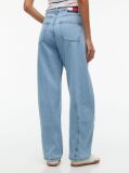Denim Twisted Seam Mid Rise Barrel Jeans  Women