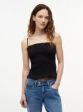 Black Smock Slim Strap Top  Women