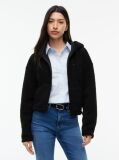 Black Teddy Fleece Zip-Thru Hoody  Women
