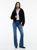 Black Teddy Fleece Zip-Thru Hoody  Women