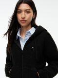 Black Teddy Fleece Zip-Thru Hoody  Women