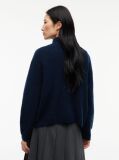 Blue Tommy Badge Mock Neck Jumper With Alpaca  Women
