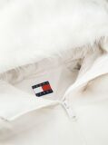White Slim Down Hooded Puffer Jacket  Women