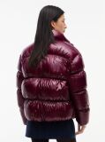 Purple Shiny Down Ripstop Relaxed Puffer Jacket  Women