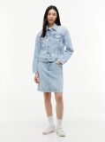 Denim Vintage Relaxed Denim Trucker Jacket  Women