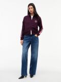 Purple Global Stripe Crest Track Jacket  Women