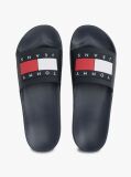 Blue Essential Flag Badge Pool Slides  Men